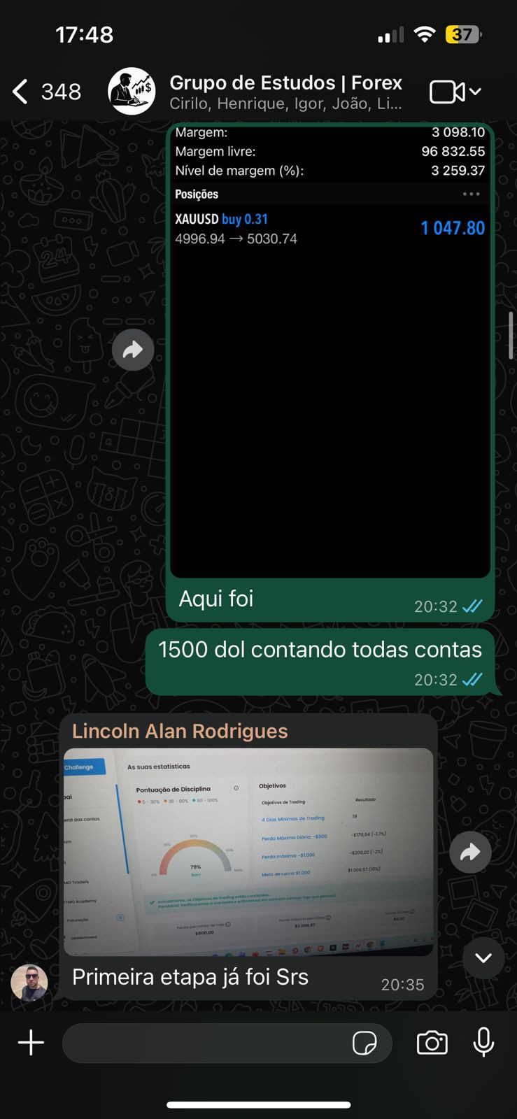 Depoimento de membro 5